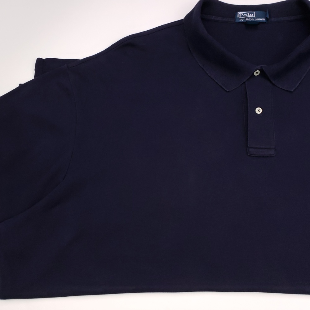 Polo Ralph Lauren 4XB Polo Shirt Navy Blue Big Men - Picture 7 of 8